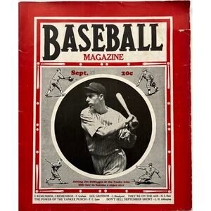 RARE 1937 Baseball Joe DiMaggio Magazine New York Yankees, Yankee Clipper MLB
